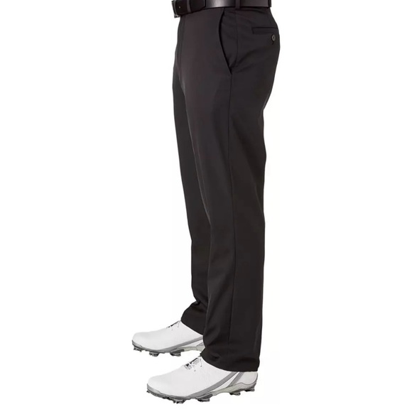 Walter Hagen Black Dress Pants Smooth Cotton Blend Men’s 42W x 32L NWT - Picture 1 of 8